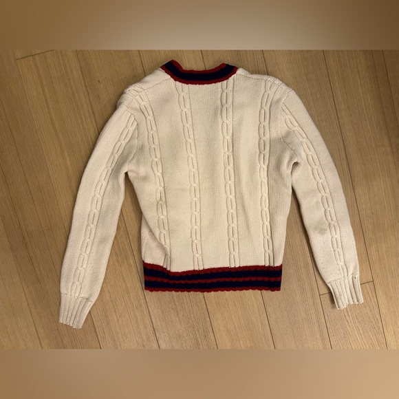 Gucci Knit V-Neck Wool Sweater - Picture 2 of 3